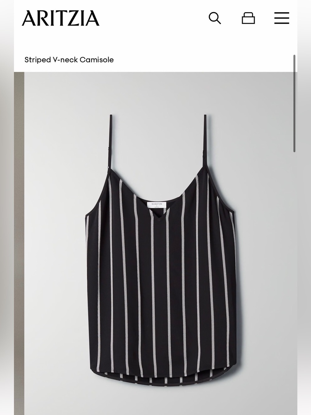 Aritzia Babaton Everly Cami Top - XS